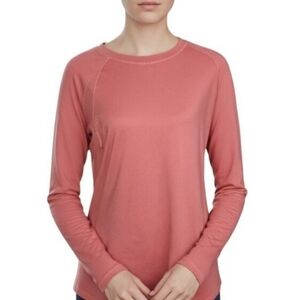 Cuddl Duds Women's Rose Long Sleeve Tee Sz.L EUC.